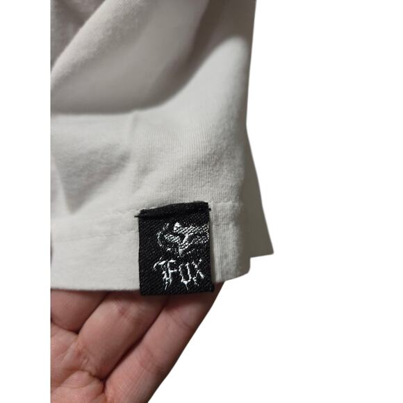 Fox white graphic short sleeve tee, size large* - Picture 3 of 5
